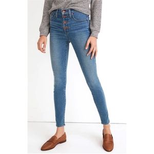 EUC Madewell 10" High Rise Skinny Jeans in Dewitt Wash | Size 30